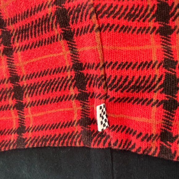 Vans Plaid Streetwear Red, Black & Beige Sweatshirt – Women’s Small S - Picture 10 of 10